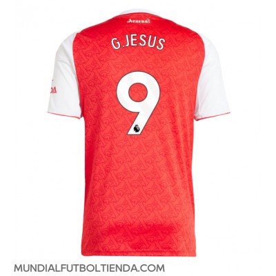 Camiseta Arsenal Gabriel Jesus #9 Primera Equipación Replica 2025-26 mangas cortas Camiseta Arsenal Gabriel Jesus #9 Primera Equipación Replica 2025-26 mangas cortas